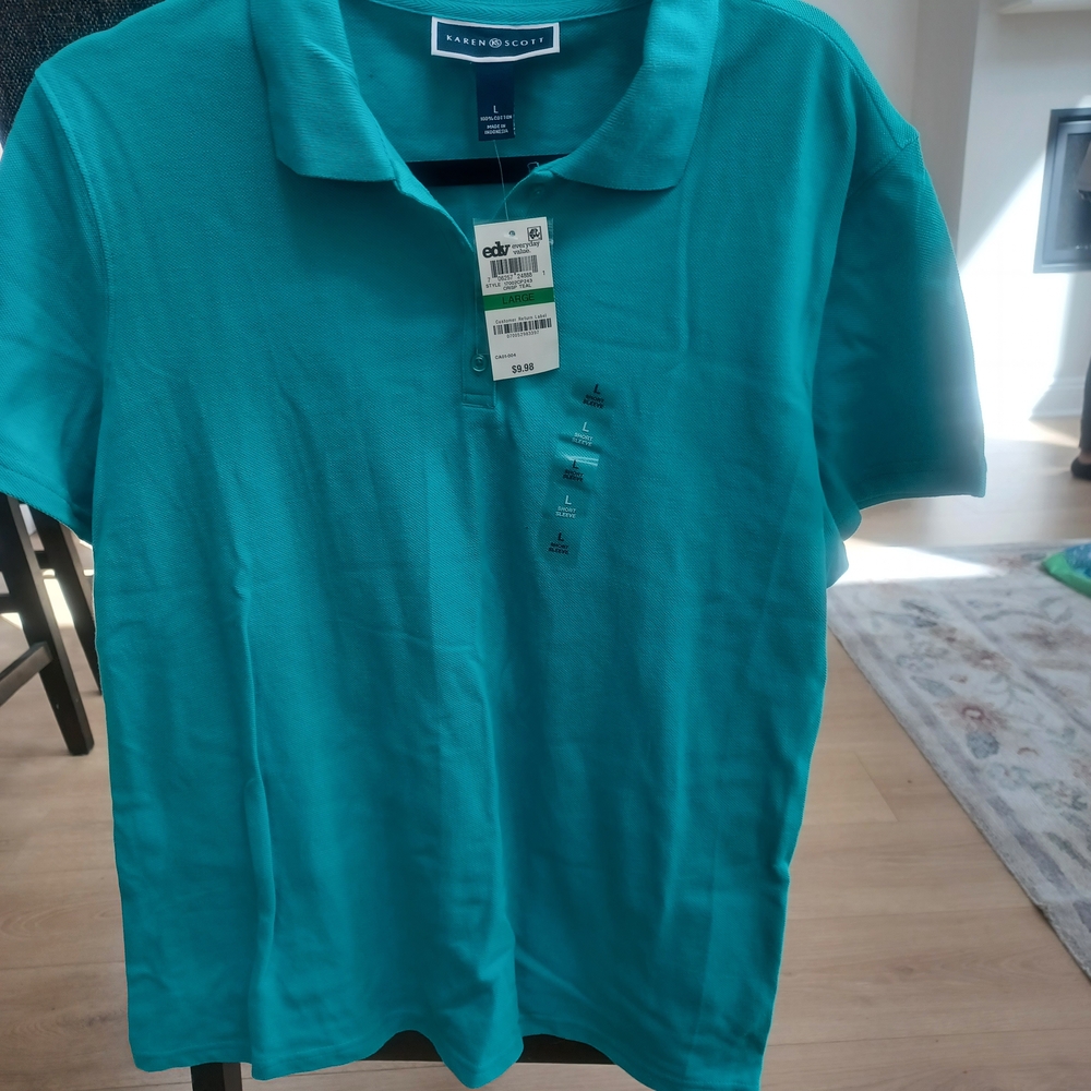 DV by Dolce Vita Men's Aqua Polo Shirt